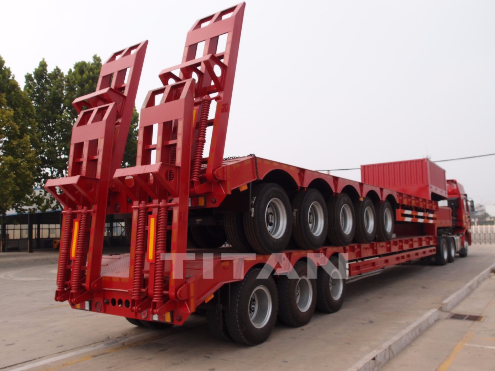 extendable lowboy trailer