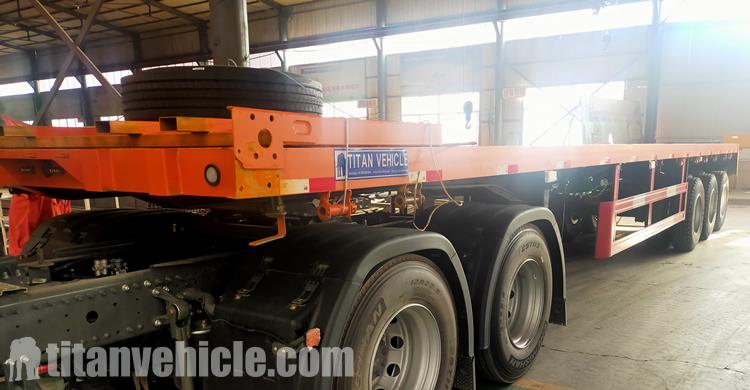 Triple Axle Flatbed Semi Trailer Price Manufacturer