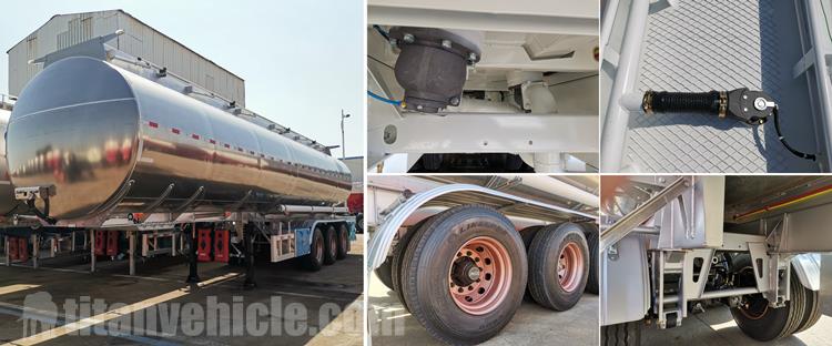 3 Axle Aluminum Tanker Trailer for Sale Price