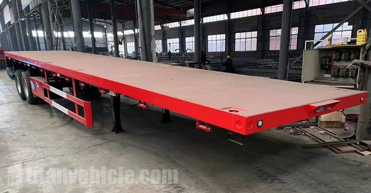 2 Axle Flat Bed Trailer Tri Axle Trailer for Sale In Mali