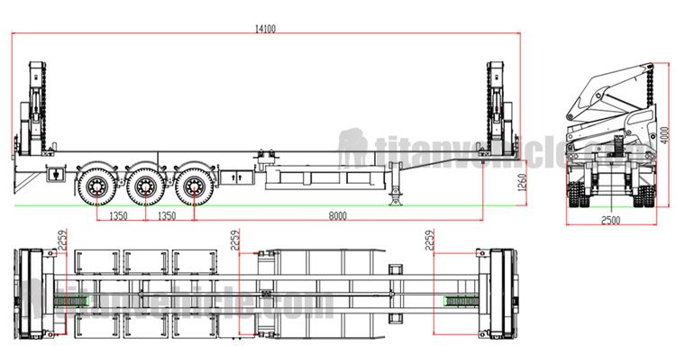 40Ft Side Lifter Trailer for Sale In Tanzania