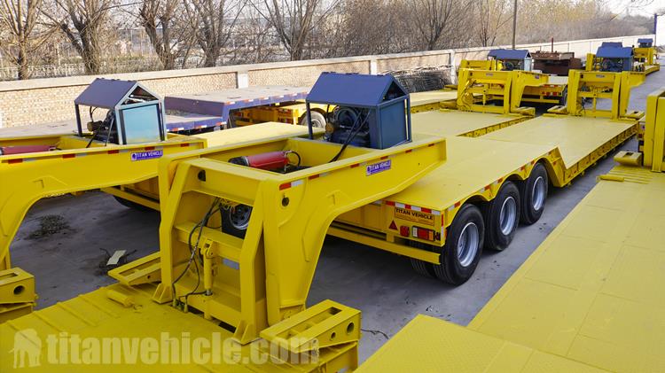 100 Ton Hydraulic Detachable Gooseneck Lowboy Trailer for Sale In Nigeria