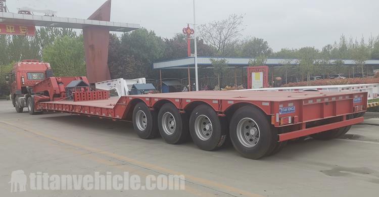 4 Axle 100 Ton Detachable Gooseneck Trailer for Sale In Burundi