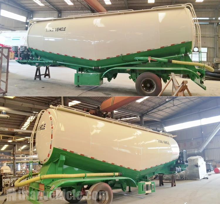 3 Axle Cement Bulker Tanker Trailer for Sale In Ghana