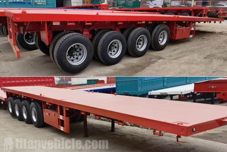 4 Axle 48 Ft Flatbed Trailer for Sale In Malta