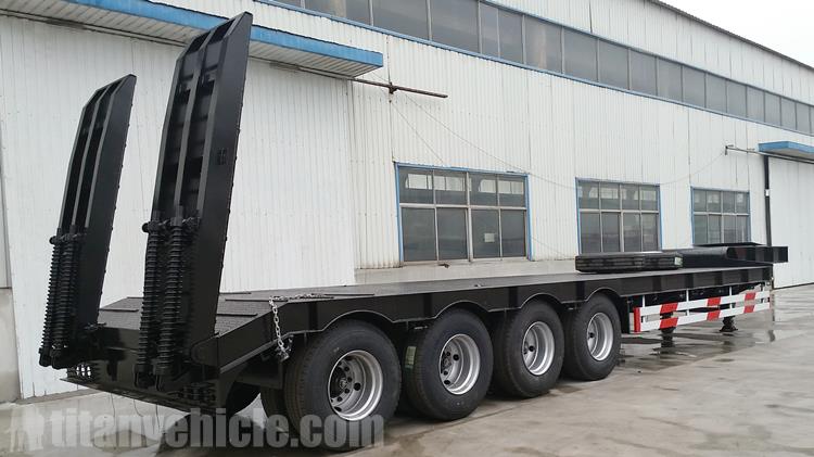 4 Axle 100 Ton Low Bed Truck Trailer for Sale In Liberia