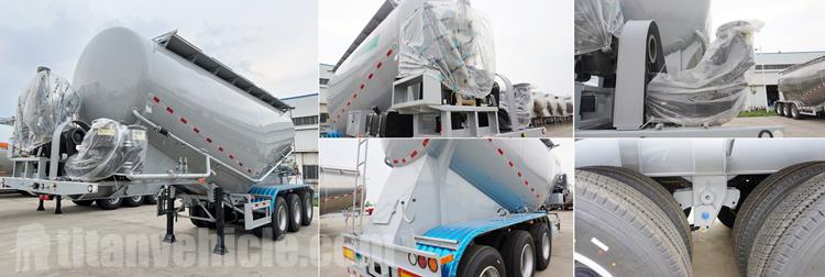 3 Axle 40 Ton Cement Bulker Tanker Trailer for Sale In Burundi