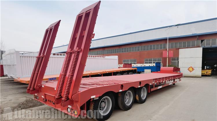 60 Ton Low Bed Truck Trailer is exported to Togo