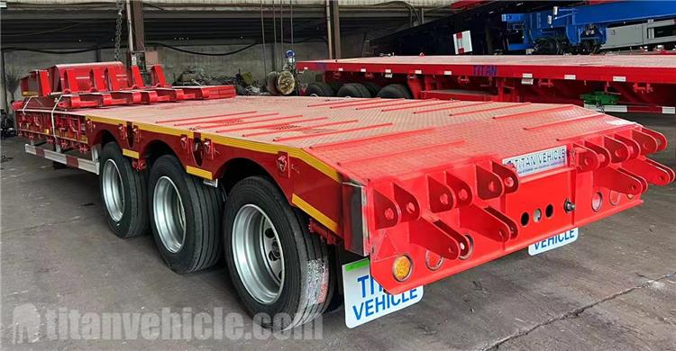 3 Axle 60 Ton Low Bed Trailer for Sale In Tanzania