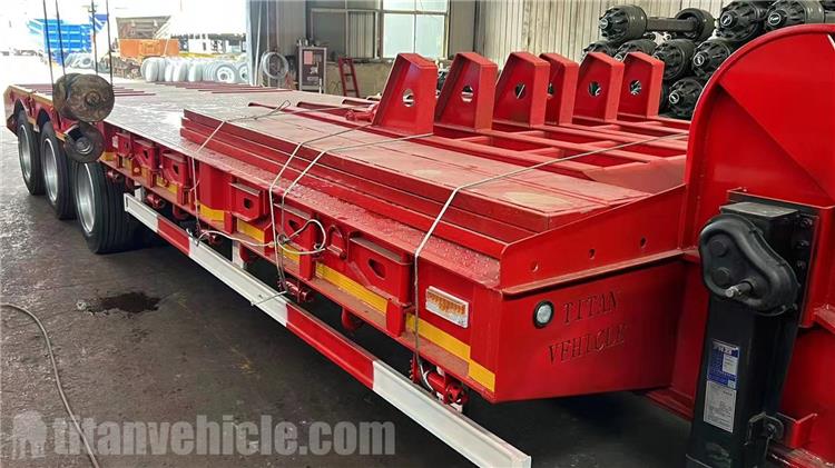 3 Axle 60 Ton Low Bed Trailer for Sale In Tanzania