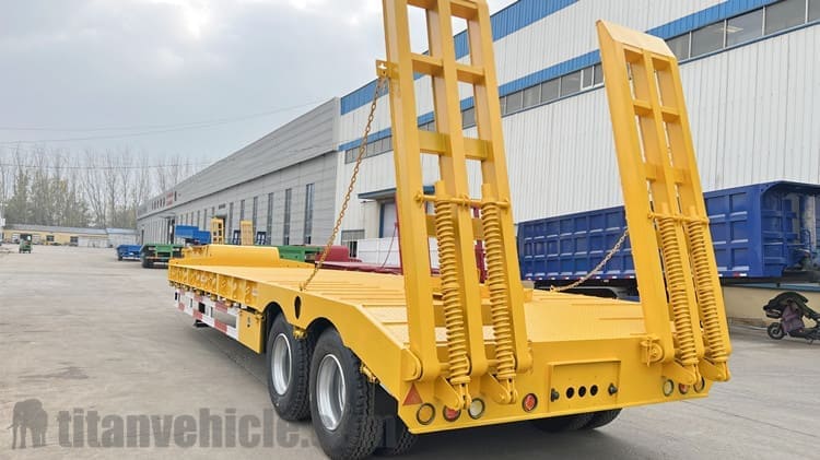 2 Axle 50 Tons Low Loader Trailer will be sent to  Zimbabwe