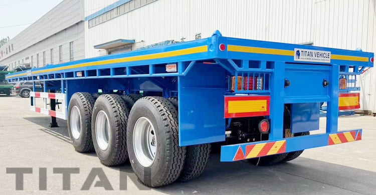 Flatbed Tri Axle Trailer for Sale in Tanzania 