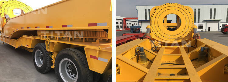 Adapter trailer for 80m blade transportation details