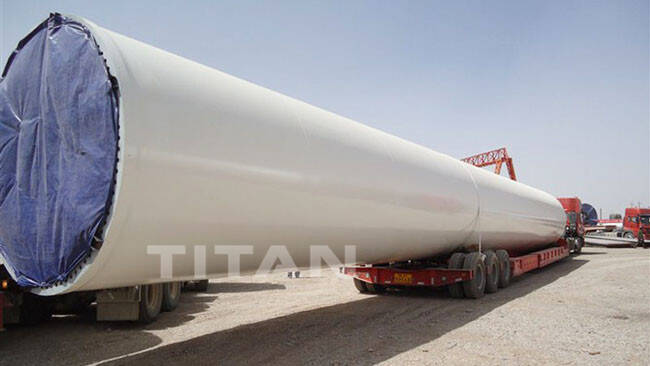 Wind Turbine Tower Transport Trailer