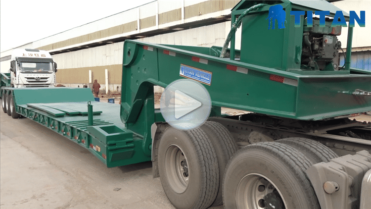 80 Ton Detachable Gooseneck Trailer 