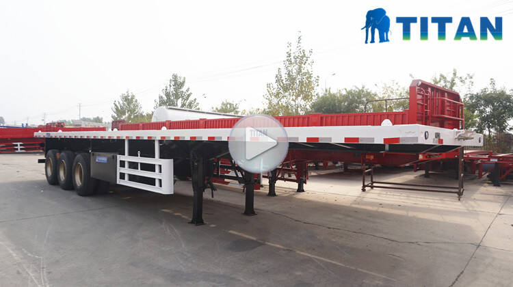 Flatbed semi trailer