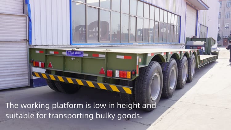 4 Axle 60 Ton Lowboy Detachable Gooseneck Trailer for Sale in Guinea